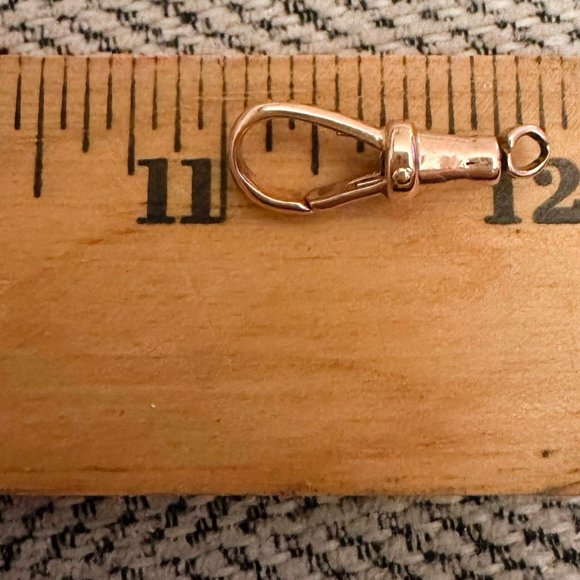 Antique 9k Gold Full Swivel Dog Clasp - Picture 4 of 6